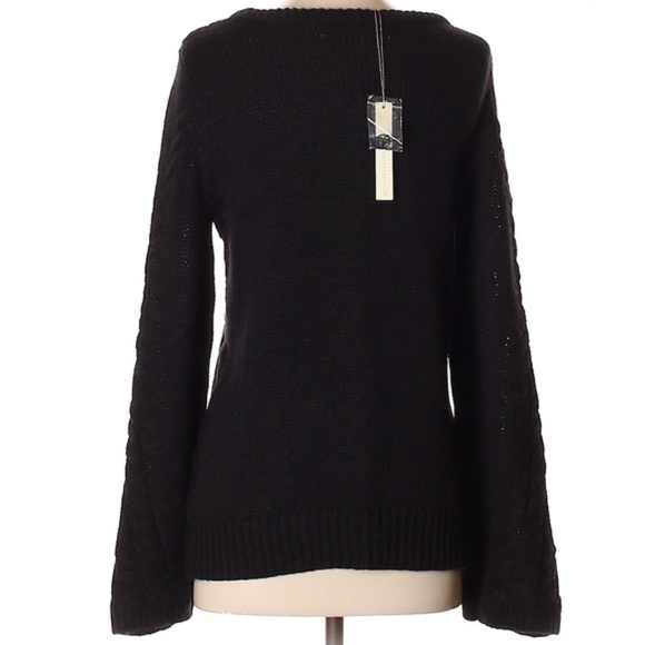 LC Lauren Conrad Cable Knit Boatneck Sweater New - Picture 4 of 8